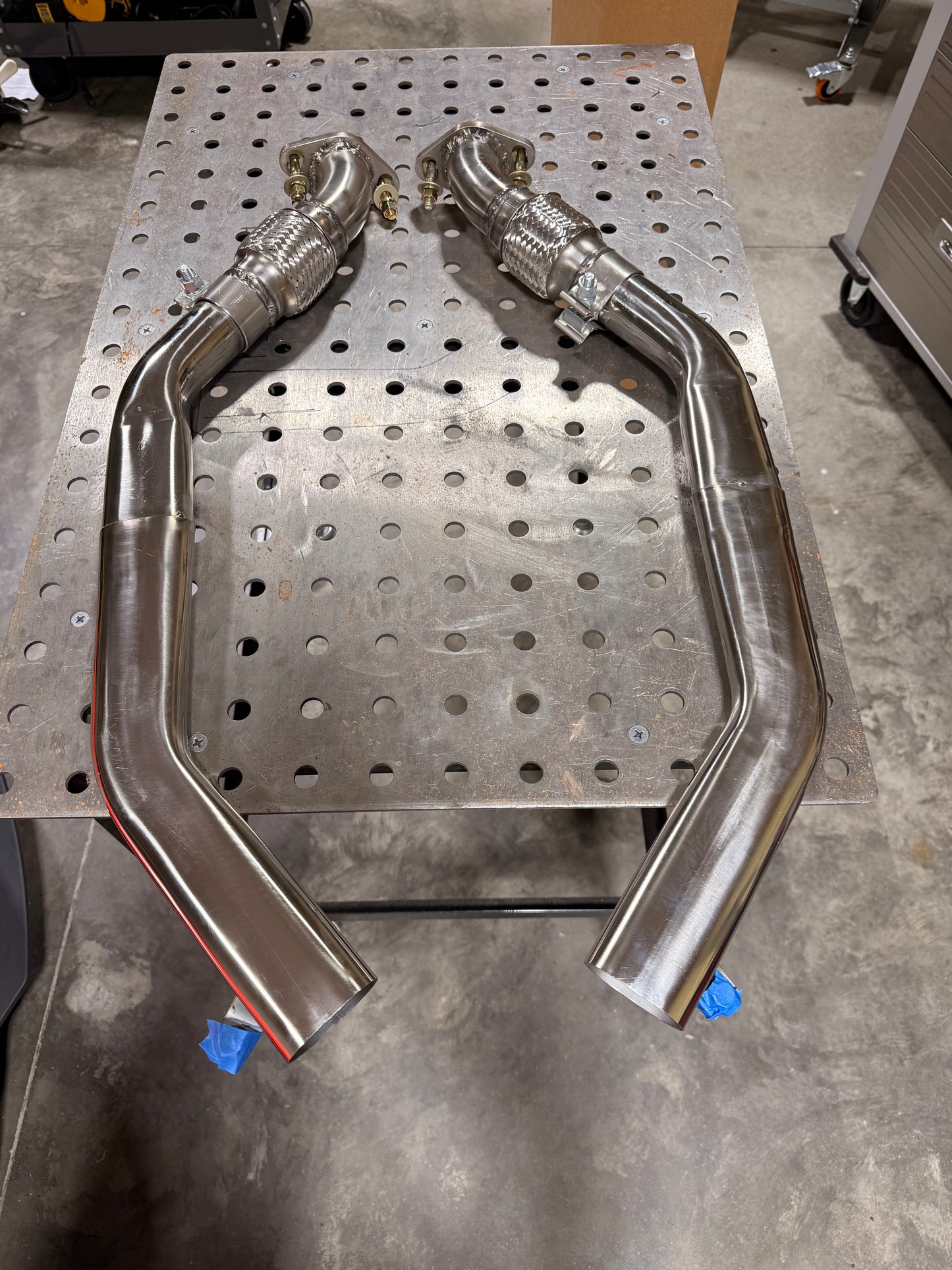 SIDE KICKS, Full 2" Stainless Steel Side Exit Shaped To 1" Height  2-4 Week Build Time. Questions please contact me by email.
